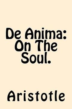 portada De Anima (On The Soul) (en Inglés)