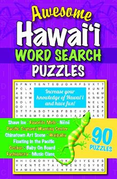 portada Awesome Hawaii Word Search Puzzles (en Inglés)