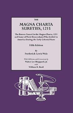 portada the magna charta sureties, 1215. fifth edition