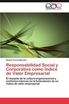 portada responsabilidad social y corporativa como ndice de valor empresarial (en Inglés)