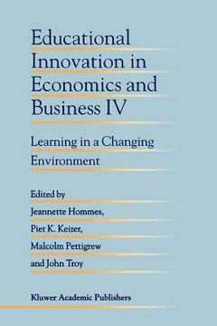 portada educational innovation in economics and business iv: learning in a changing environment (en Inglés)