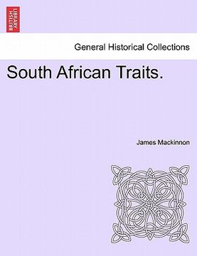 portada south african traits. (en Inglés)