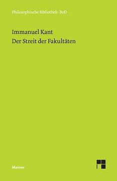 portada Der Streit der Fakultäten (in German)