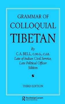 portada grammar of colloquial tibetan
