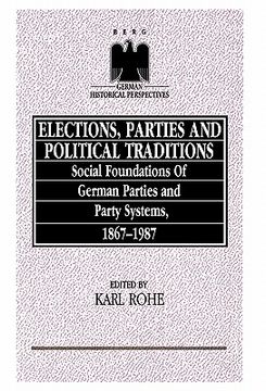 portada elections, parties and political traditions (en Inglés)