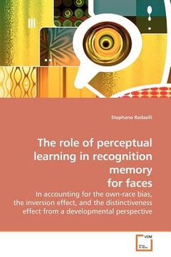 portada the role of perceptual learning in recognition memory for faces (en Inglés)