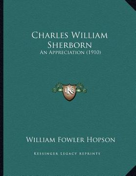 portada charles william sherborn: an appreciation (1910) (en Inglés)