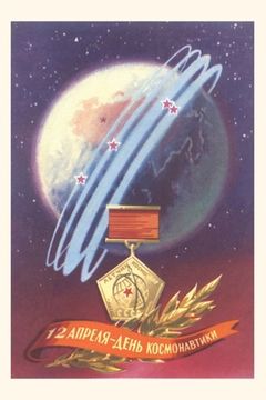 portada Vintage Journal Poster with Soviet Space Medal