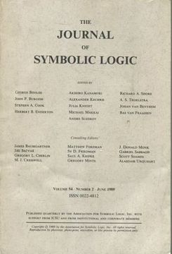 portada THE JOURNAL OF SYMBOLIC LOGIC VOLUME 54 NUMBER 2 JUNE 1989.