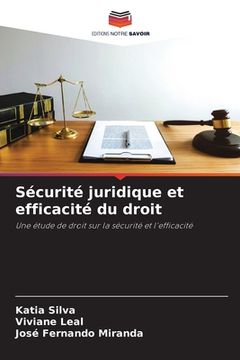 portada Sécurité juridique et efficacité du droit (en Francés)