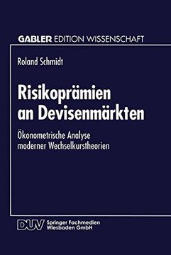 portada Risikoprämien an Devisenmärkten: Ökonometrische Analyse Moderner Wechselkurstheorien (Gabler Edition Wissenschaft) (German Edition)