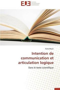 portada Intention de communication et articulation logique