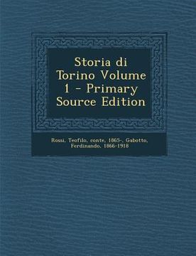 portada Storia Di Torino Volume 1 (en Italiano)