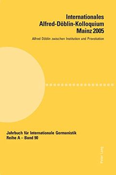 portada Internationales Alfred Doeblin Kolloqupb (en Alemán)