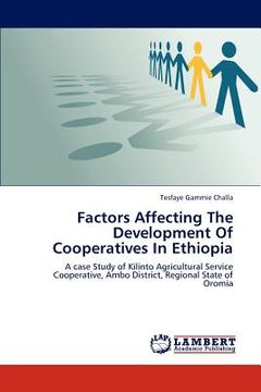 portada factors affecting the development of cooperatives in ethiopia (en Inglés)