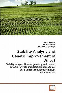 portada stability analysis and genetic improvement in wheat (en Inglés)