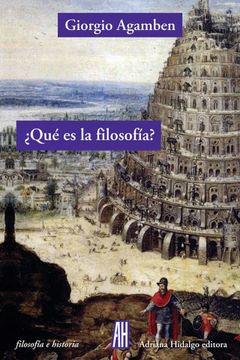 portada Que es la Filosofia? (in Spanish)