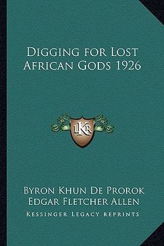 portada digging for lost african gods 1926 (en Inglés)