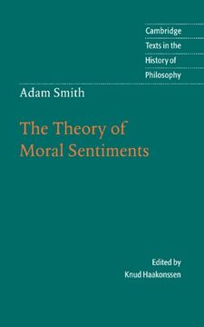 portada Adam Smith: The Theory of Moral Sentiments Hardback (Cambridge Texts in the History of Philosophy) (in English)