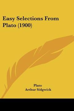 portada easy selections from plato (1900) (in English)