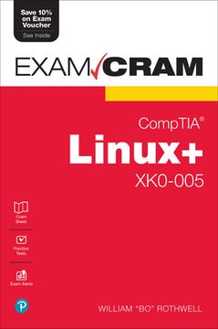 portada Comptia Linux+ Xk0-005 Exam Cram (Exam Cram (Pearson)) (en Inglés)