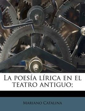 portada la poes a l rica en el teatro antiguo;