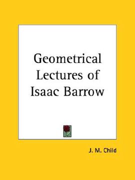 portada geometrical lectures of isaac barrow (en Inglés)