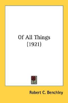 portada of all things (1921) (en Inglés)