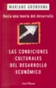portada Condiciones Culturales y Desarrollo Economico (in Spanish)
