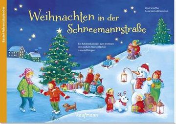 portada Weihnachten in der Schneemannstraße: Ein Adventskalender zum Vorlesen mit Großem Sternenfächer zum Aufhängen (en Alemán)