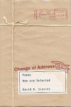 portada change of address: poems, new and selected (en Inglés)