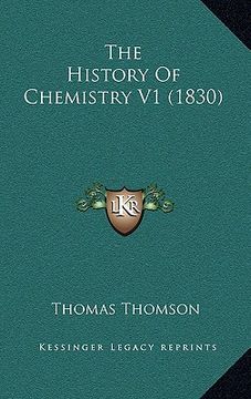 portada the history of chemistry v1 (1830) (en Inglés)