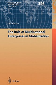 portada the role of multinational enterprises in globalization (en Inglés)