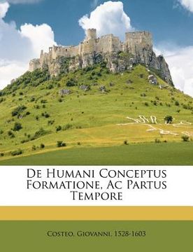 portada de Humani Conceptus Formatione, AC Partus Tempore (en Latin)