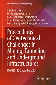 portada Proceedings of Geotechnical Challenges in Mining, Tunneling and Underground Infrastructures: Icgmtu, 20 December 2021