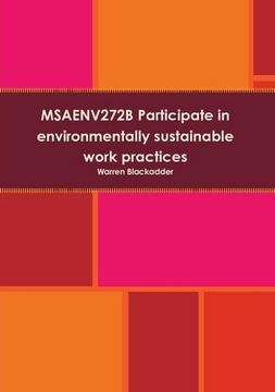 portada MSAENV272B Participate in environmentally sustainable work practices