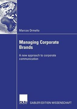 portada managing corporate brands: a new approach to corporate communication (en Inglés)