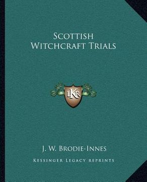 portada scottish witchcraft trials (en Inglés)