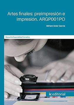 portada Artes Finales: Preimpresión e Impresión. Argp001Po (in Spanish)