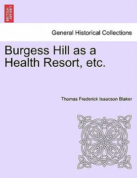 portada burgess hill as a health resort, etc. (en Inglés)