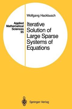 portada iterative solution of large sparse systems of equations (en Inglés)