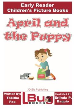 portada April and the Puppy - Early Reader - Children's Picture Books