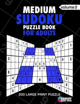 portada Medium Sudoku Puzzle Book For Adults: 200 Large Print Puzzles with Answer (Volume 2) (en Inglés)