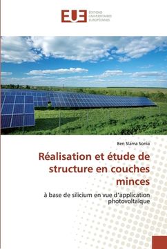 portada Réalisation et étude de structure en couches minces (en Francés)