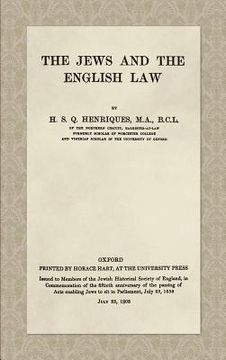 portada The Jews and the English Law (1908)