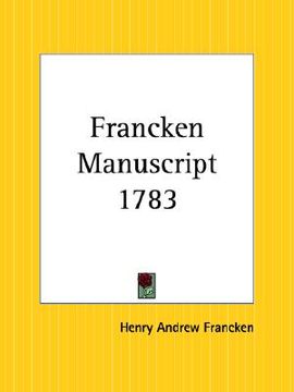 portada francken manuscript 1783 (en Inglés)