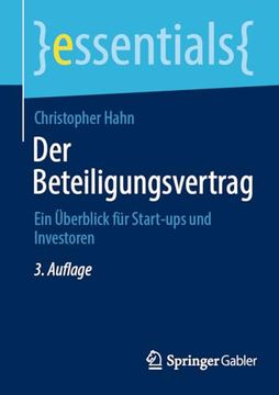 portada Der Beteiligungsvertrag: Ein Überblick für Start-Ups und Investoren (en Alemán)