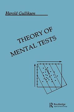portada theory of mental tests (en Inglés)
