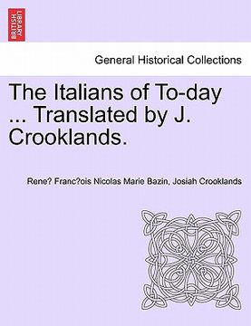 portada the italians of to-day ... translated by j. crooklands.