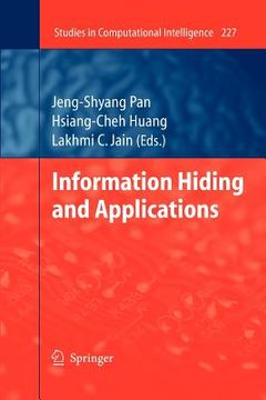 portada information hiding and applications (en Inglés)
